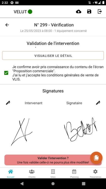 Progespi Mobile - Signature et validation